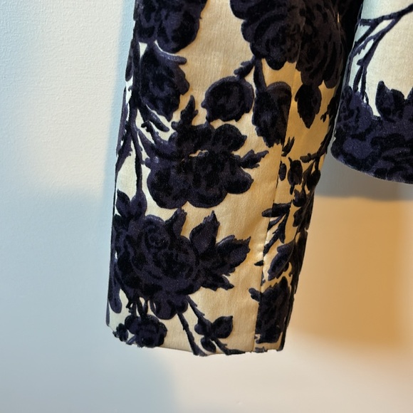 Tory Burch Dayton Velour Floral Blazer - Picture 5 of 11